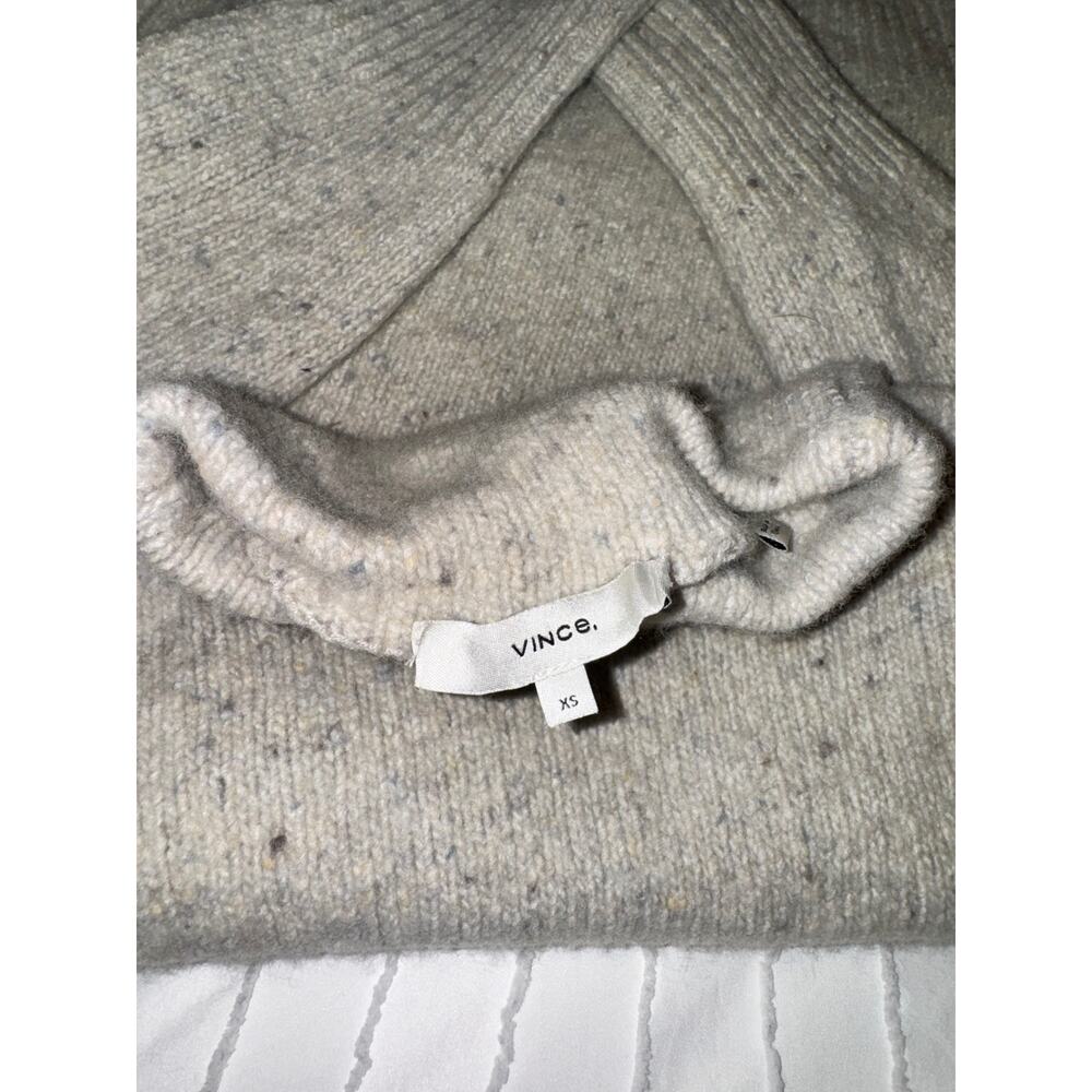 Vince Alpaca Wool Blend Funnel Neck Sweater Women's XS Quiet Luxury Timeless - Picture 4 of 16